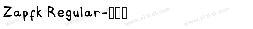 Zapfk Regular字体转换